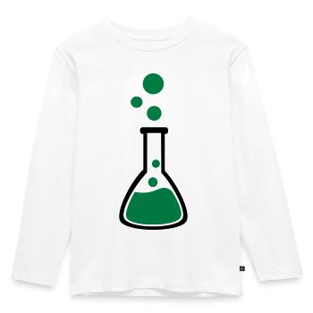 Test tube - Kids' Premium Longsleeve Shirt - white - Front - AI Model Kid Female (0cm)
