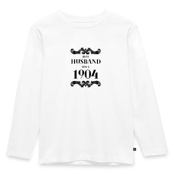 Meilleur mari depuis l’anniversaire de mariage de 1904 - T-shirt manches longues Premium Enfant - blanc - Devant - AI Model Kid Female (0cm)