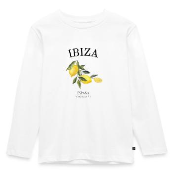 Ibiza - Spain - Mediterranean Sea - Souvenir - Kids' Premium Longsleeve Shirt - white - Front - AI Model Kid Female (0cm)