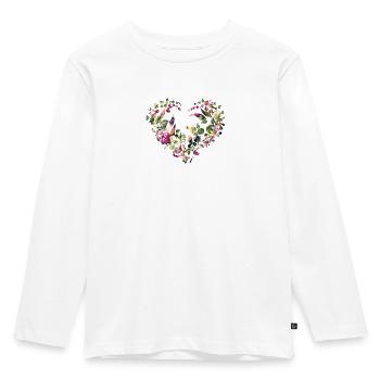 Flower heart, Paprika, Heart, Vegetables, Cuisine, Hungary - Kids' Premium Longsleeve Shirt - white - Front - AI Model Kid Female (0cm)