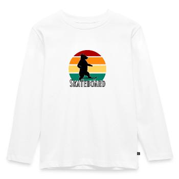Cool Bear - T-shirt manches longues Premium Enfant - blanc - Devant - AI Model Kid Female (0cm)