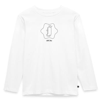 Chemise de coloriage : Lettre J - Concevez votre nom - T-shirt manches longues Premium Enfant - blanc - Devant - AI Model Kid Female (0cm)