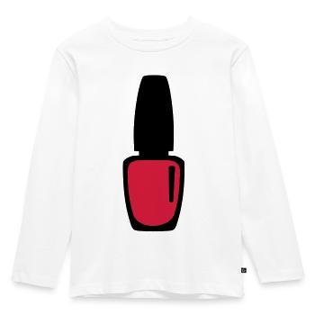 Nail polish - Kids' Premium Longsleeve Shirt - white - Front - AI Model Kid Female (0cm)