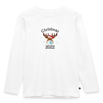 Noël 2022 - Chemise de Noël Père Noël - T-shirt manches longues Premium Enfant - blanc - Devant - AI Model Kid Female (0cm)