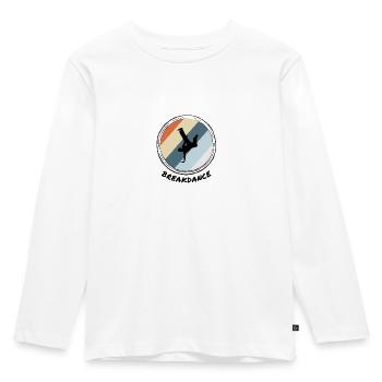 Breakdance - Kinder Premium Bio Langarmshirt - Weiß - Vorne - AI Model Kid Female (0cm)