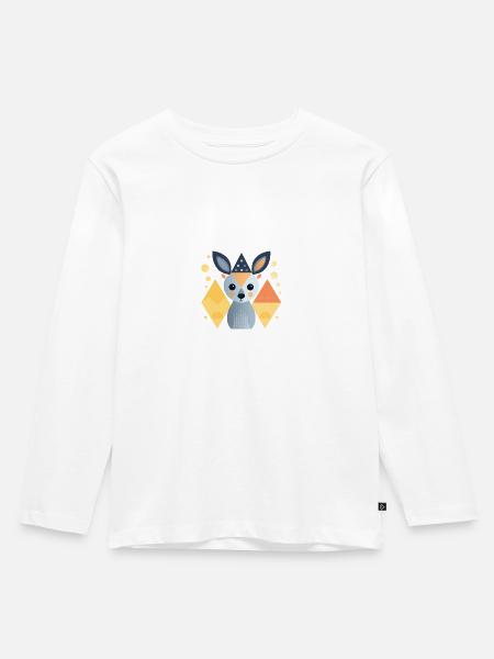 Animal abstrait - T-shirt manches longues Premium Enfant - blanc