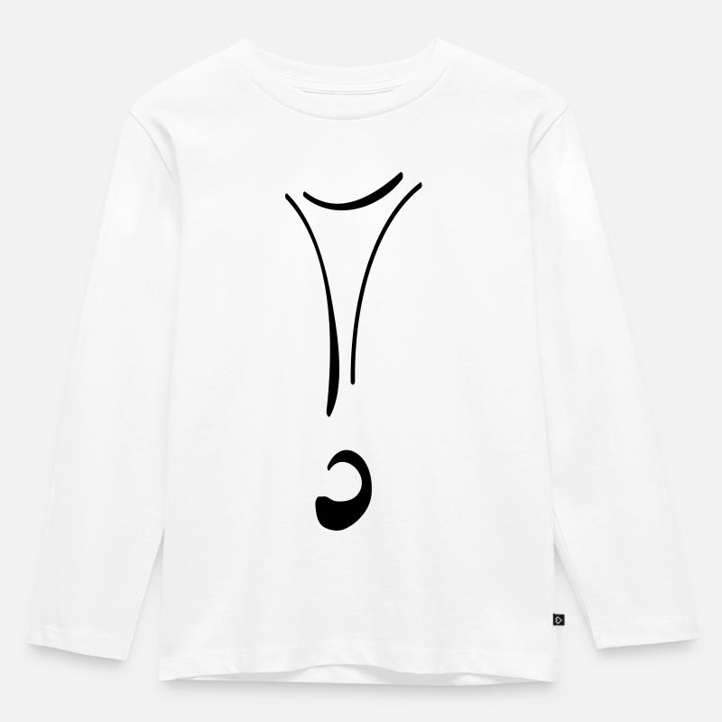 exclamation point - Kids' Premium Longsleeve Shirt - white