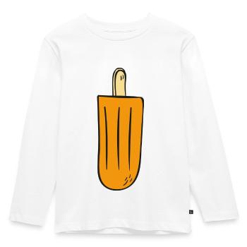 Eis am Stiel - Kinder Premium Bio Langarmshirt - Weiß - Vorne - AI Model Kid Female (0cm)