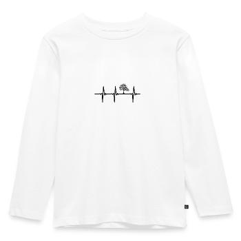 My heart beats for trees - Kids' Premium Longsleeve Shirt - white - Front - AI Model Kid Female (0cm)
