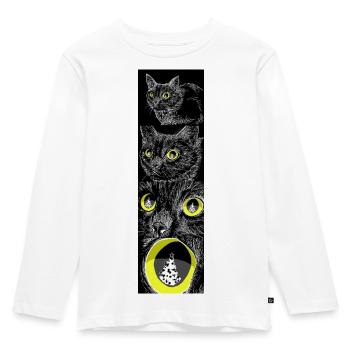TARGET LOCKED - Kids' Premium Longsleeve Shirt - white - Front - AI Model Kid Female (0cm)