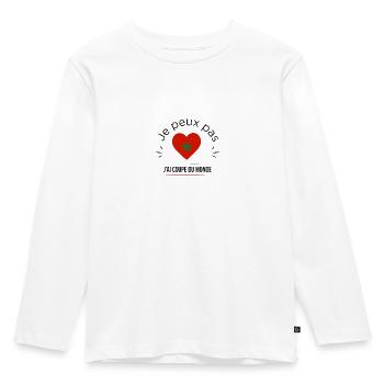 J'peux pas j'ai mondial Maroc - T-shirt manches longues Premium Enfant - blanc - Devant - AI Model Kid Female (0cm)