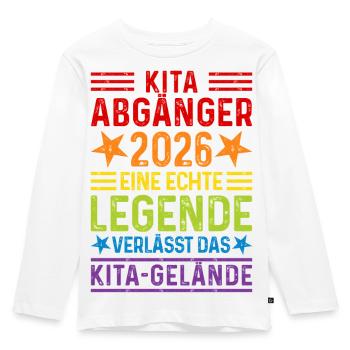 Diplômé de Kita 2026 : Une légende quitte les terrains de Kita - T-shirt manches longues Premium Enfant - blanc - Devant - AI Model Kid Female (0cm)