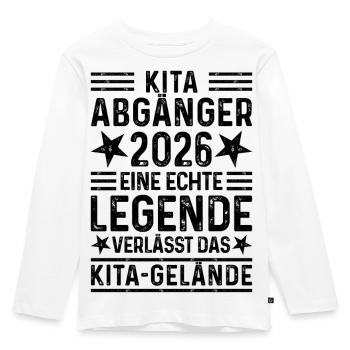 Diplômé de Kita 2026 : Une légende quitte les terrains de Kita - T-shirt manches longues Premium Enfant - blanc - Devant - AI Model Kid Female (0cm)