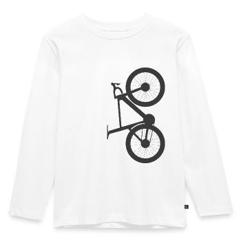 ROAD BIKE | Cycling Race | Carbon | T-Shirt, Sweater - Kids' Premium Longsleeve Shirt - white - Front - AI Model Kid Female (0cm)