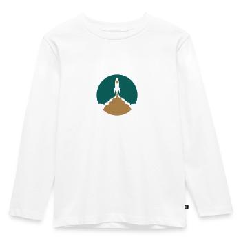 Lancement de missiles - T-shirt manches longues Premium Enfant - blanc - Devant - AI Model Kid Female (0cm)
