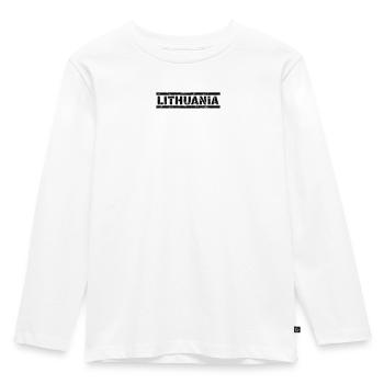 Lithuania - Kids' Premium Longsleeve Shirt - white - Front - AI Model Kid Female (0cm)