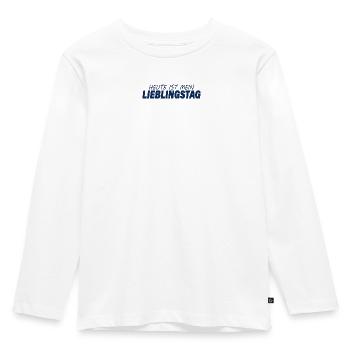 FAVORITE DAY - Kids' Premium Longsleeve Shirt - white - Front - AI Model Kid Female (0cm)