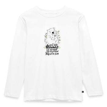 So viele Mamas auf der Welt Muttertag Geschenk - Kinder Premium Bio Langarmshirt - Weiß - Vorne - AI Model Kid Female (0cm)
