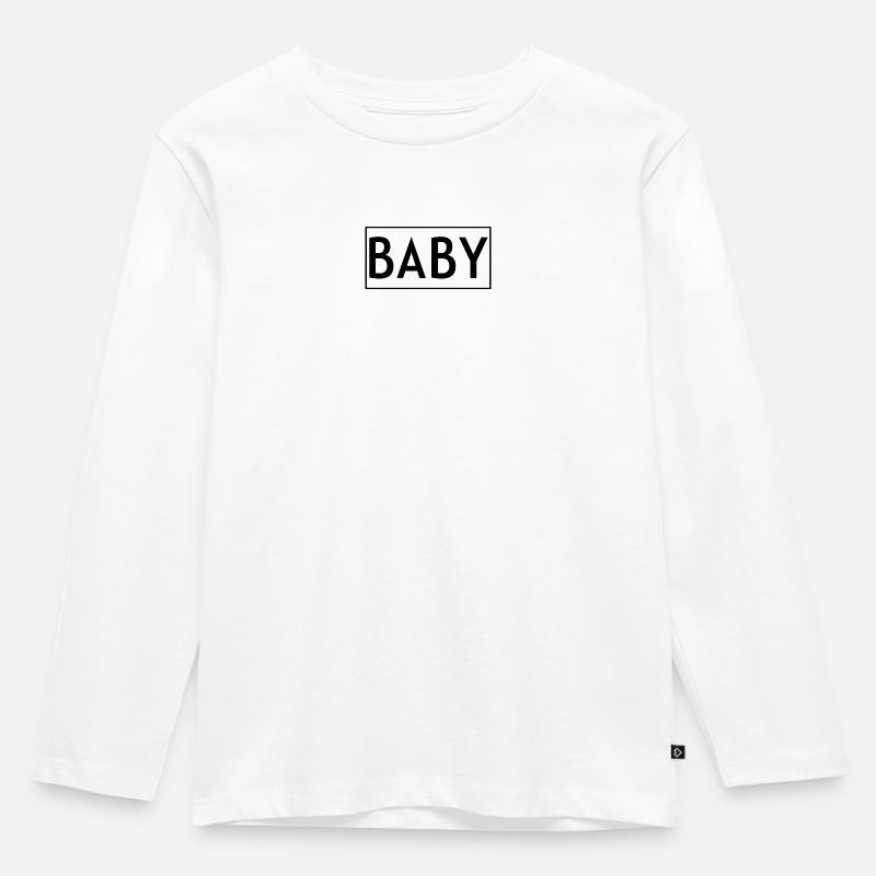 BABY - Kinder Premium Bio Langarmshirt - Weiß