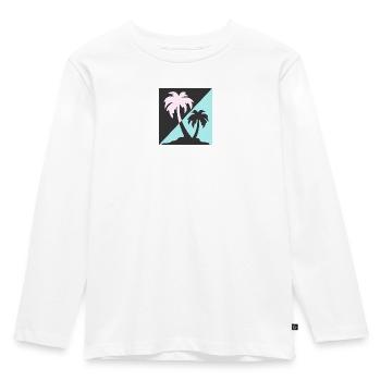 Palmiers - T-shirt manches longues Premium Enfant - blanc - Devant - AI Model Kid Female (0cm)