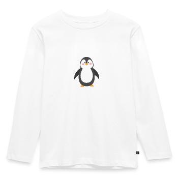 Süßer Pinguin - Kinder Premium Bio Langarmshirt - Weiß - Vorne - AI Model Kid Female (0cm)