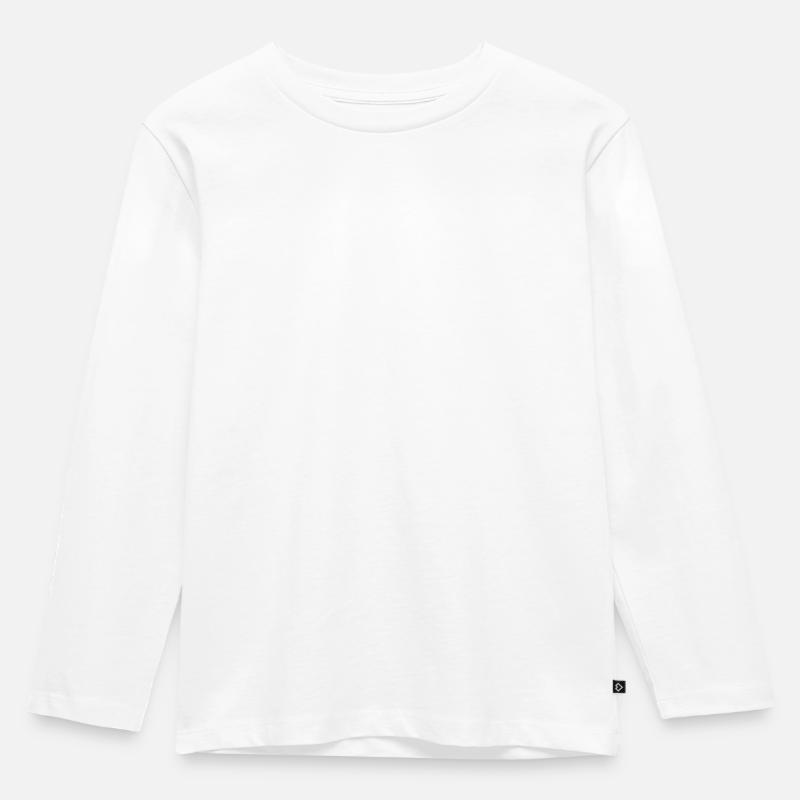 ICH BIN EIN BRAVES MÄDCHEN - Kinder Premium Bio Langarmshirt - Weiß