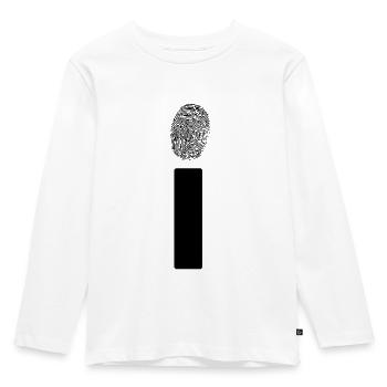 Fingerabdruck I-Punkt - Kinder Premium Bio Langarmshirt - Weiß - Vorne - AI Model Kid Female (0cm)