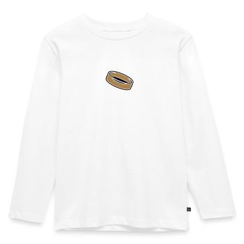 Anneau (2c) - T-shirt manches longues Premium Enfant - blanc - Devant - AI Model Kid Female (0cm)