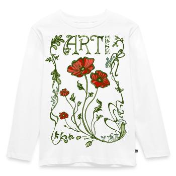 Art nouveau Jugendstil - T-shirt manches longues Premium Enfant - blanc - Devant - AI Model Kid Female (0cm)