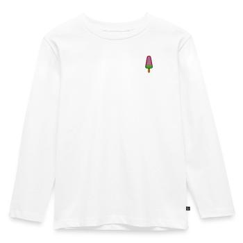 Eis am Stiel - Kinder Premium Bio Langarmshirt - Weiß - Vorne - AI Model Kid Female (0cm)