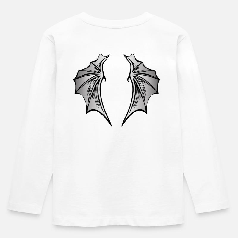 Wings: Devil - Kids' Premium Longsleeve Shirt - white