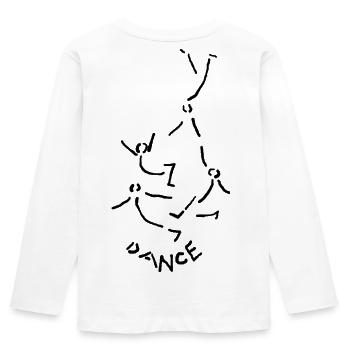 Dance dance dance - Kids' Premium Longsleeve Shirt - white - Back - AI Model Kid Female (0cm)