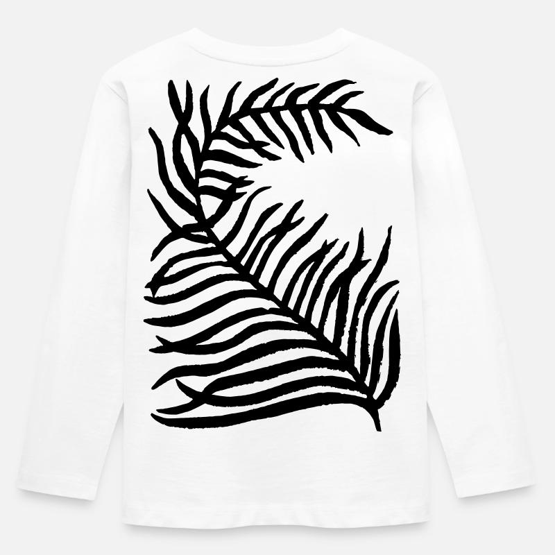 Pflanze - Kinder Premium Bio Langarmshirt - Weiß