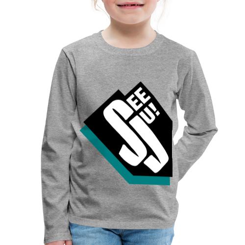 SeeJu 2 logo block 3farb - Kinder Premium Langarmshirt