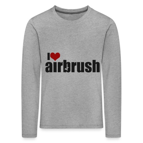 I Love airbrush - Kinder Premium Langarmshirt