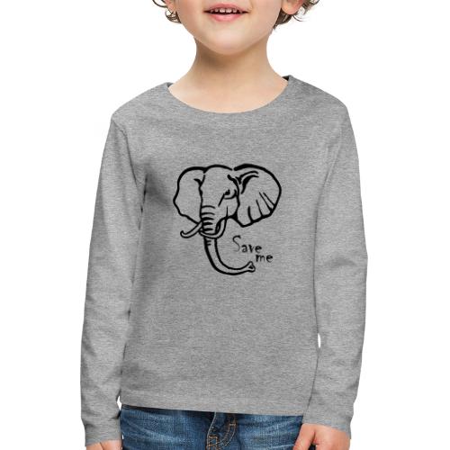 Afrika-Elefant I Save me - Kinder Premium Langarmshirt