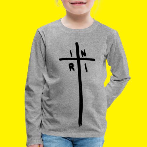 Cross - INRI (Jesus of Nazareth King of Jews) - Kids' Premium Longsleeve Shirt