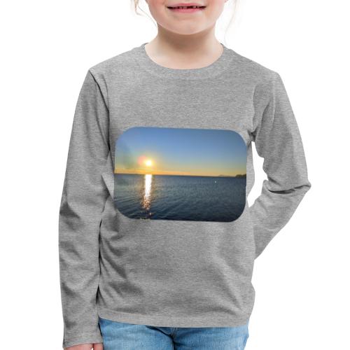Depuis la plage de l'Almanarre, l'horizon - T-shirt manches longues Premium Enfant