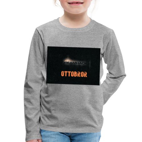 svart granit polerad - Långärmad premium-T-shirt barn