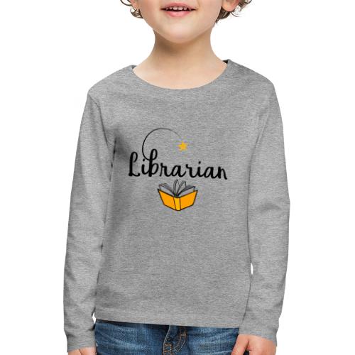 0326 Bibliotekar og bibliotekar - Børne premium T-shirt med lange ærmer