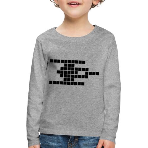 Spaceinvader Ship - Kinder Premium Langarmshirt