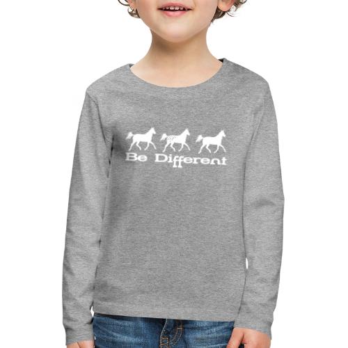 Be different..Appaloosa Pferd - Kinder Premium Langarmshirt