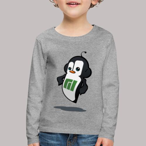 Manjaro Mascot confident right - Kids' Premium Longsleeve Shirt