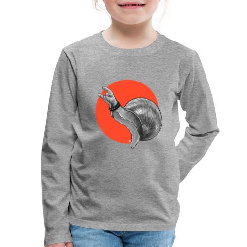 Ślimak metalowy - Koszulka dziecięca Premium z długim rękawem