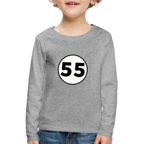 Herbien kaltainen 55 logo. - Lasten premium pitkähihainen t-paita