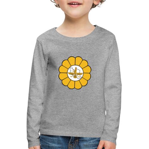 Faravahar Iran Lotus - Børne premium T-shirt med lange ærmer