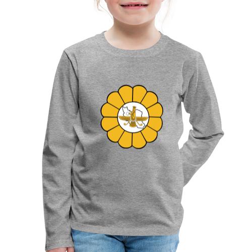 Faravahar Iran Lotus - Camiseta de manga larga premium niño