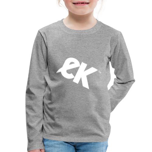 EK logo blanc # 1 - T-shirt manches longues Premium Enfant
