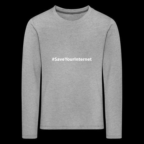 #SaveYourInternet - Kinder Premium Langarmshirt