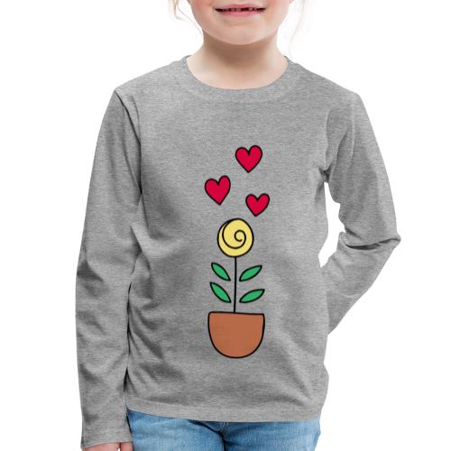 Blumentopf - Kinder Premium Langarmshirt